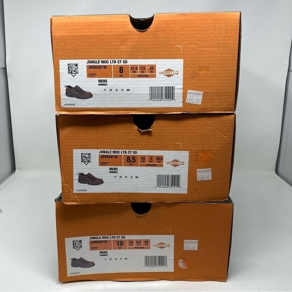 Merrell Men's Jungle Moc Leather Comp Toe SD+ Work Shoe J099381 WIDE - Picture 7 of 7